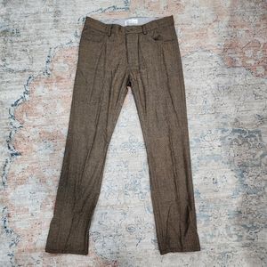 Alex Maine - Brown Herringbone Slacks